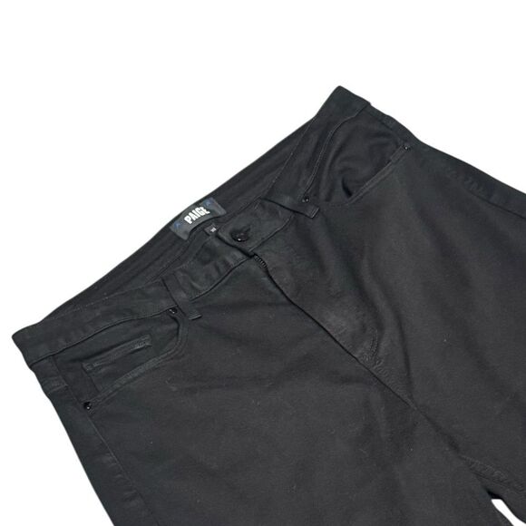 Women’s PAIGE black shadow high waisted Leenah Wide Leg Jean size 32 - Picture 4 of 12